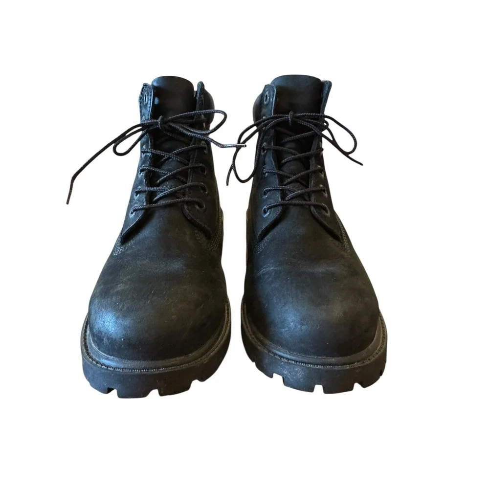 Timberland Junior Nubuck Boots 3.5 Black Premium 6 Inch Waterproof‎ Kids Youth